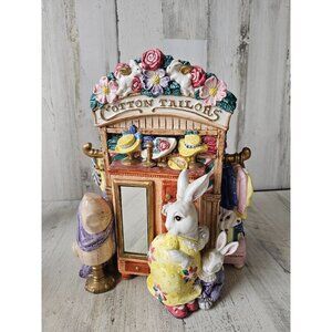 Fitz Floyd cotton tailors Easter AS IS vase 1995 RARE‎ vintage centerpiece as is